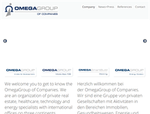 Tablet Screenshot of omegagroup.biz